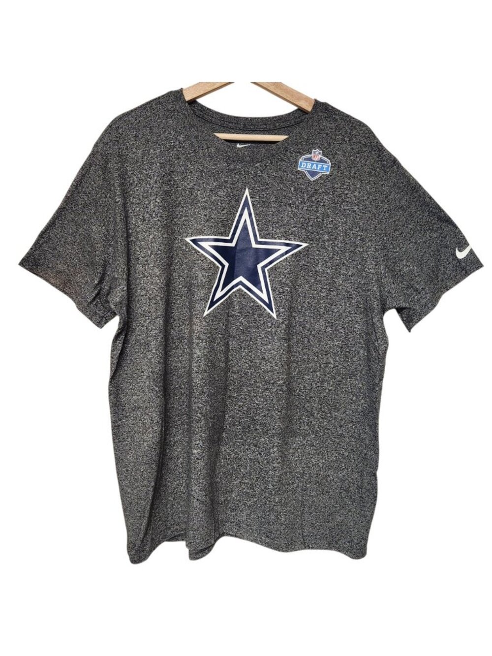 Cowboy's Nike NFL Draft T-Shirt Men's XL Gray EUC